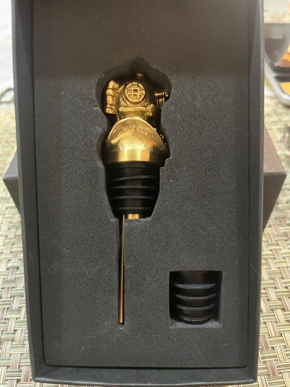 Menagerie special edition titanium series gold diver helmet